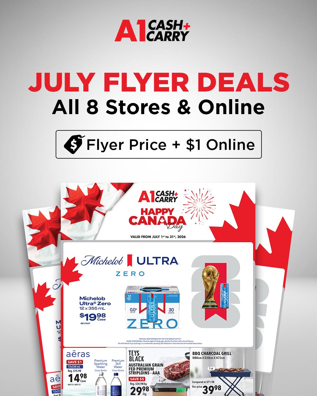 A1 Cash And Carry Facebook ad from Jul 3, 2026