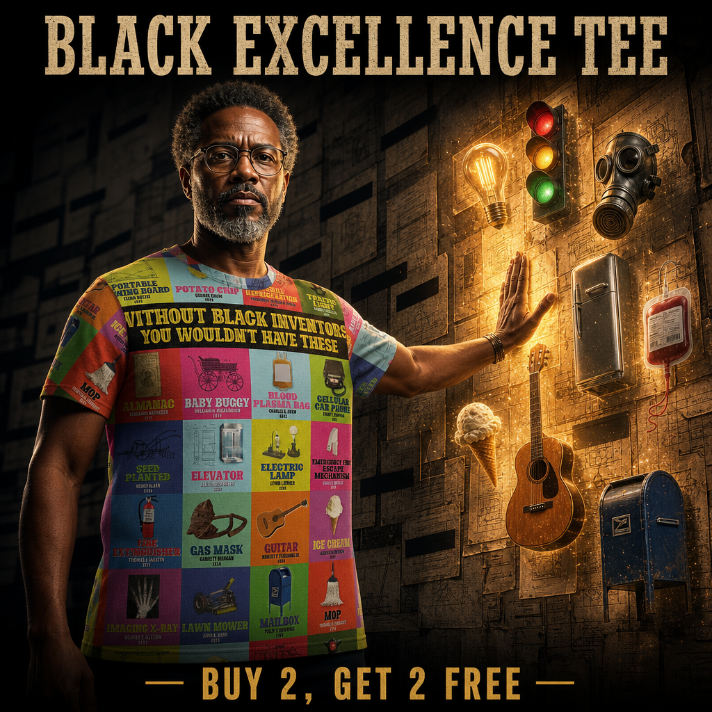 Melaninful Facebook ad: Buy 2 Get 2 Free: Black Excellence Tees