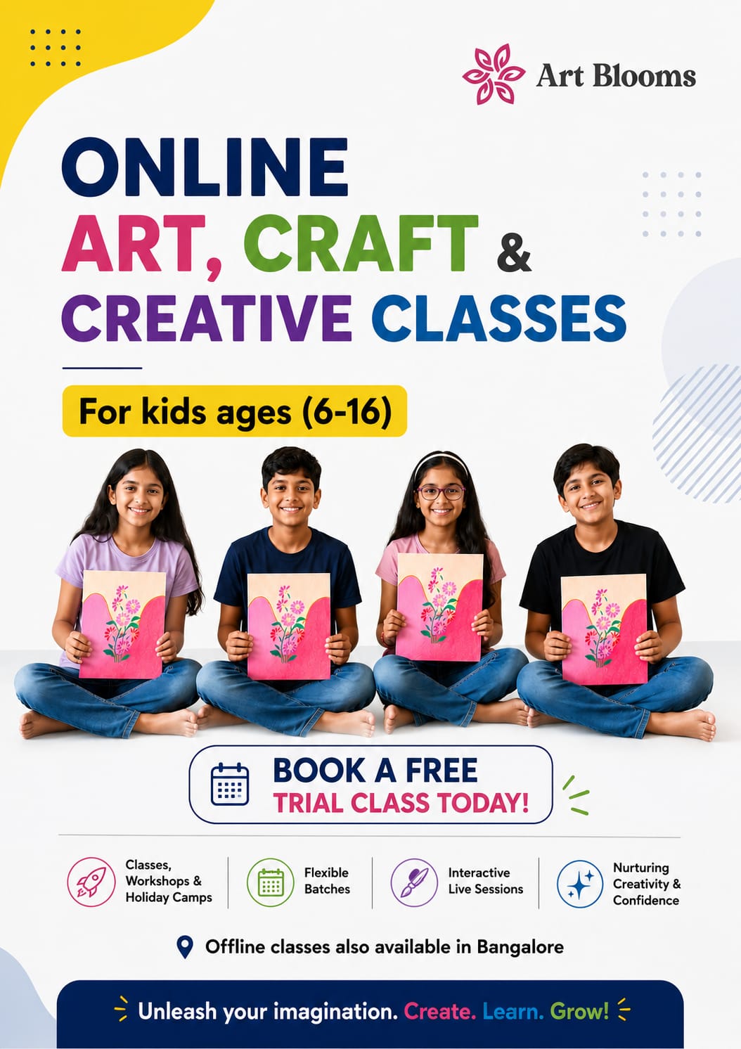 Art Blooms Facebook ad: Enquire Now!