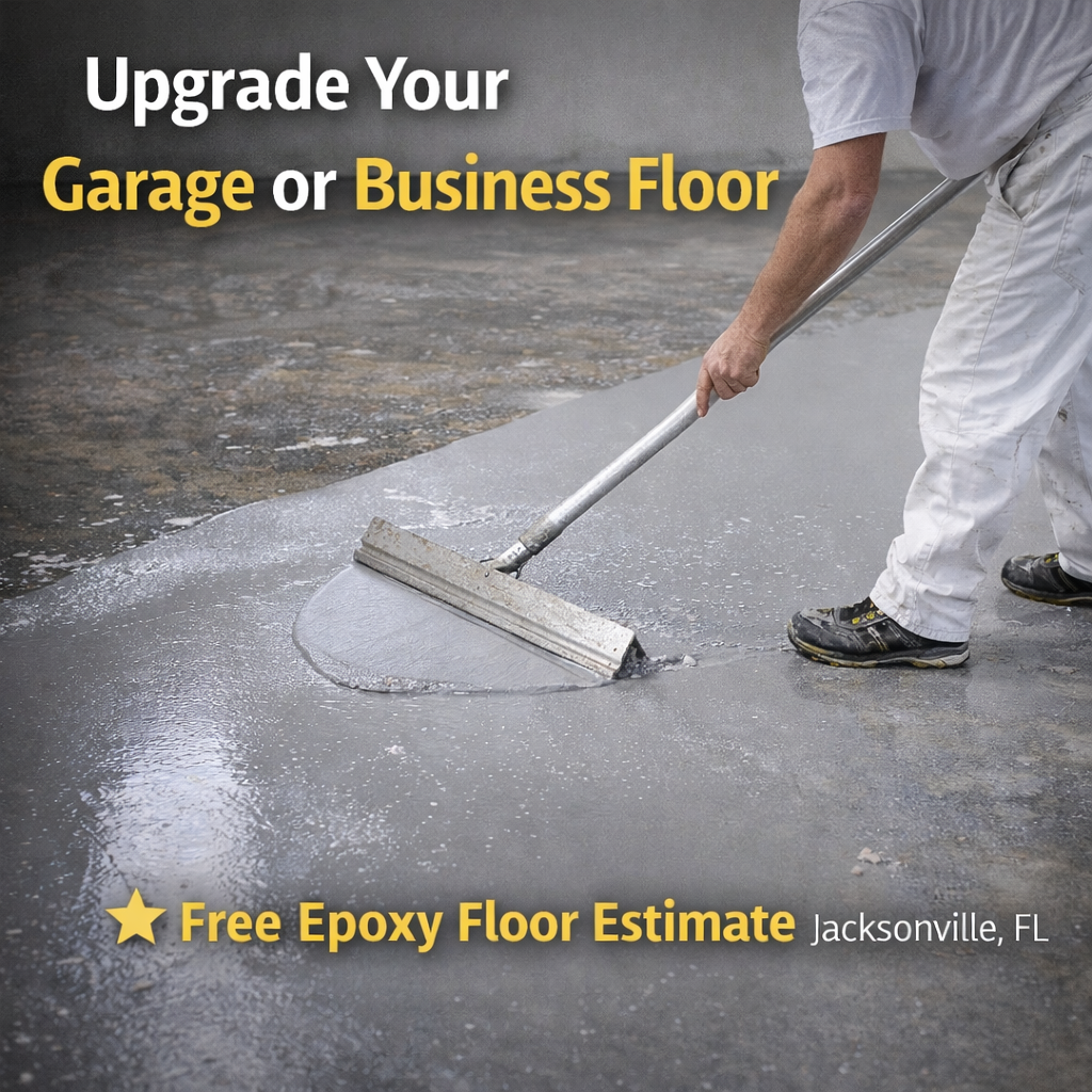 Performance Epoxy Facebook ad: Epoxy Garage Floors in Jacksonville