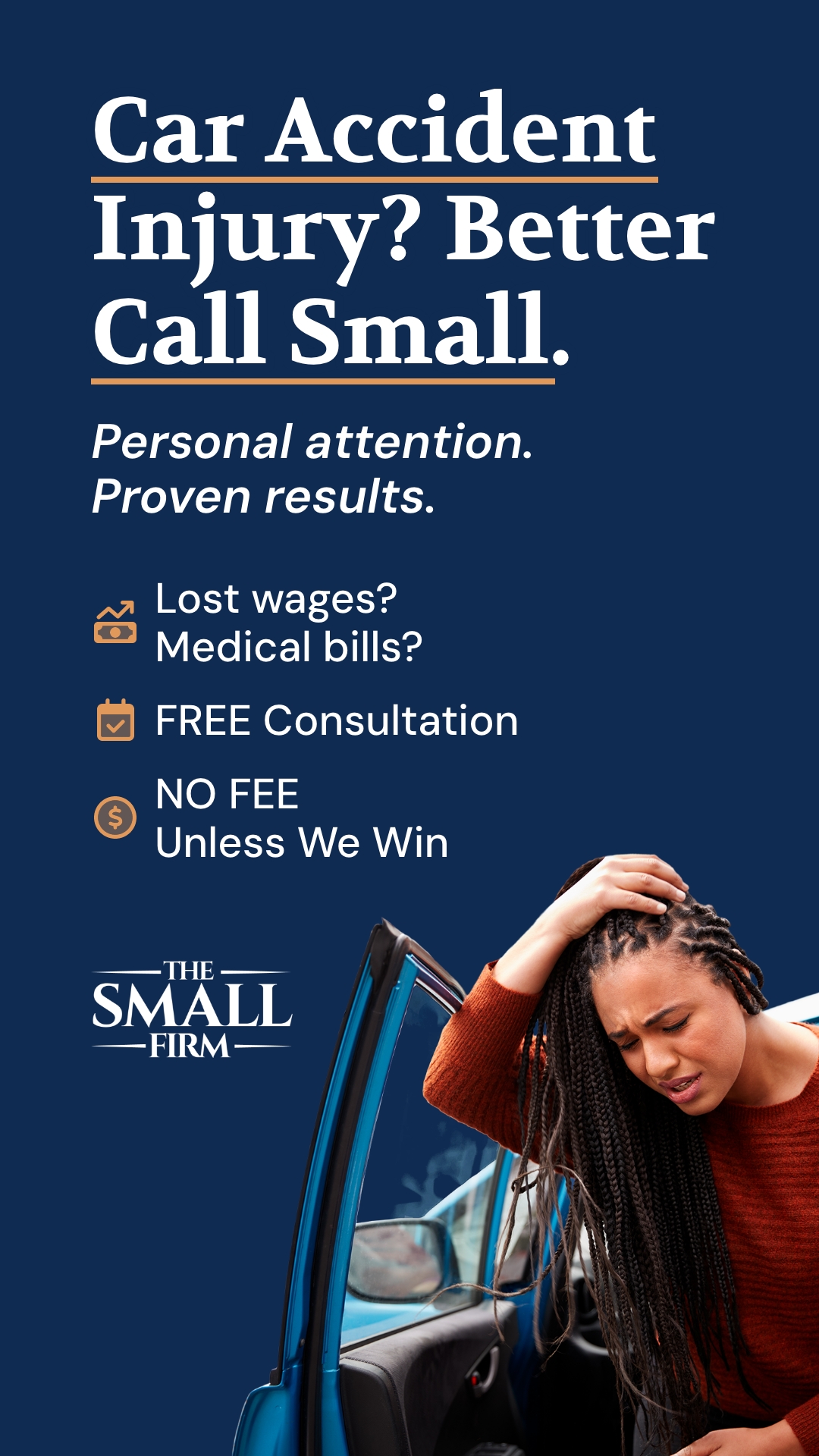 Small Law Firm Facebook ad from Nov 11, 2025