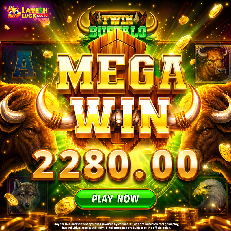 Lavish Luck Casino Facebook ad: Win Big