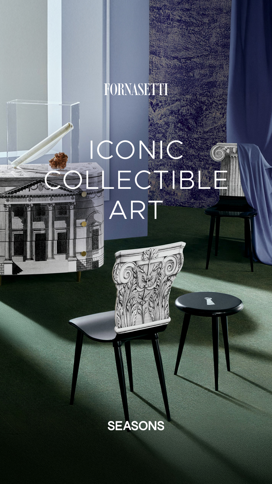 Seasons of Living Facebook ad: Fornasetti | Iconic Collectible Art