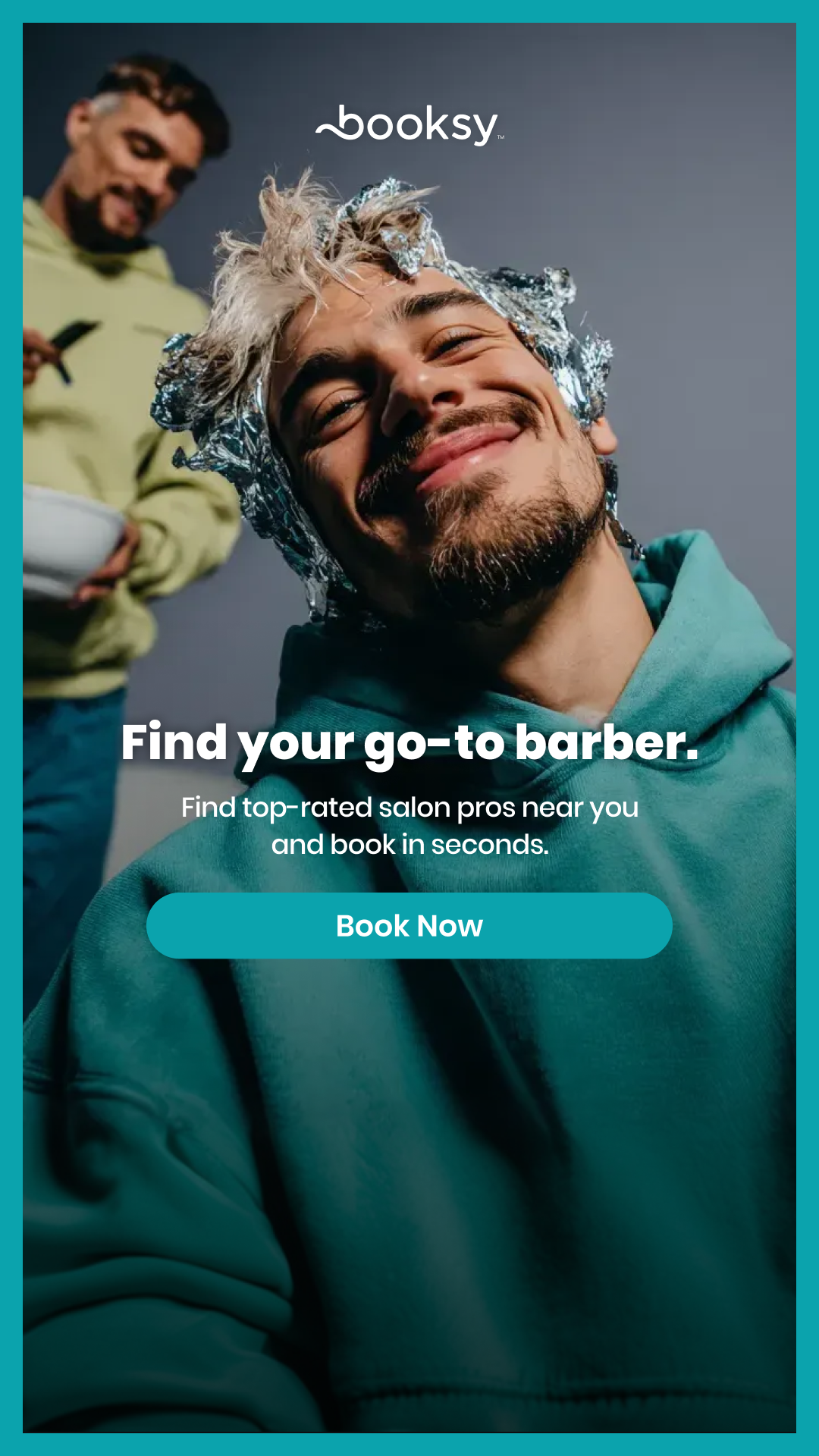 Booksy Facebook ad