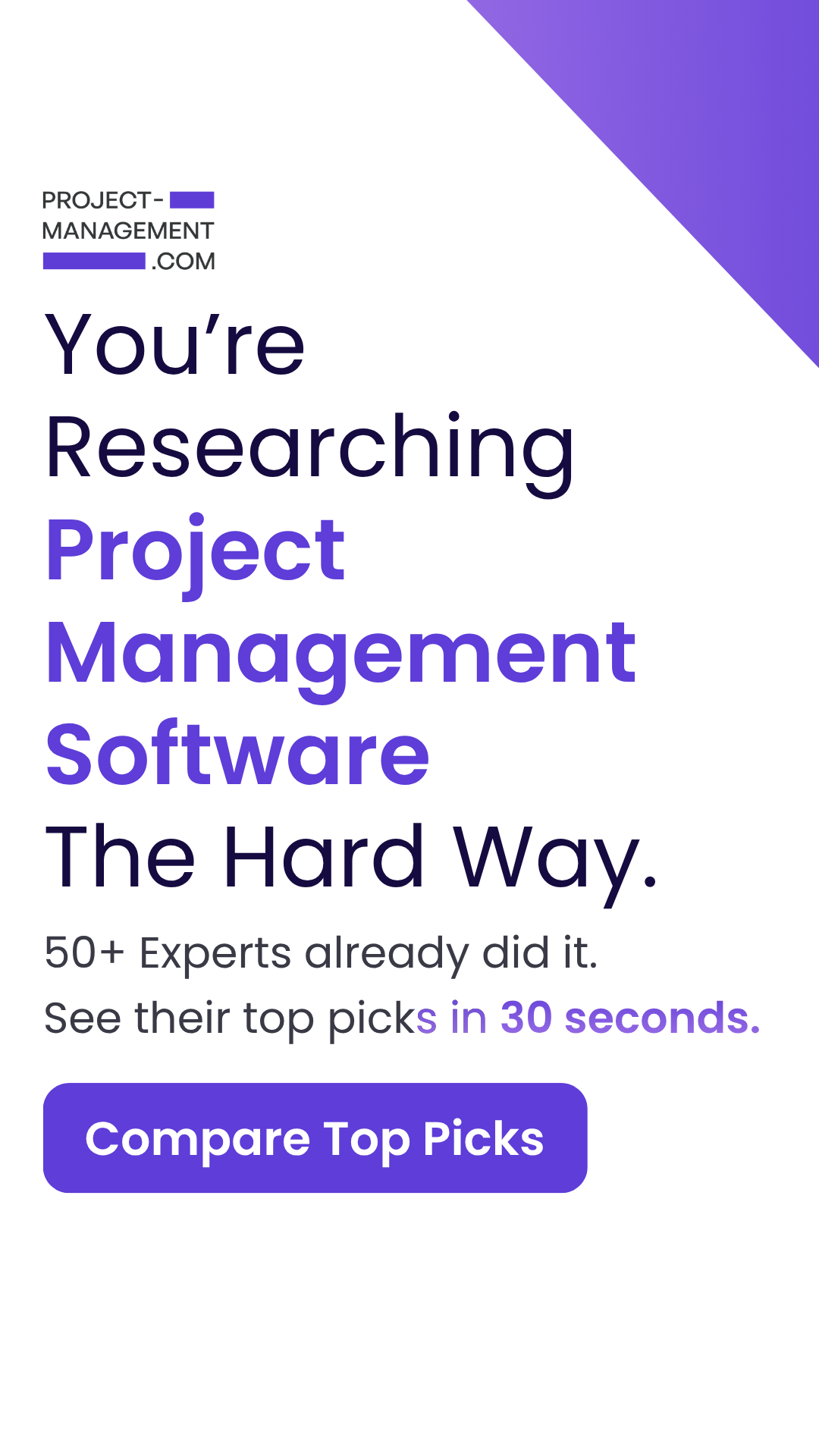 Project-Management.com Facebook ad