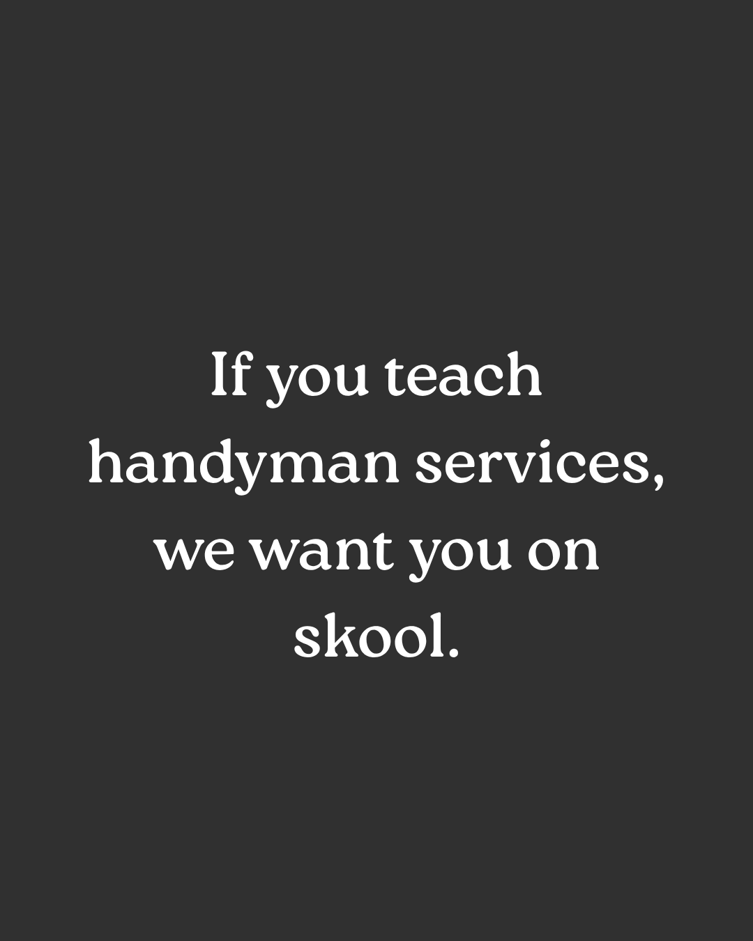 Skool Facebook ad