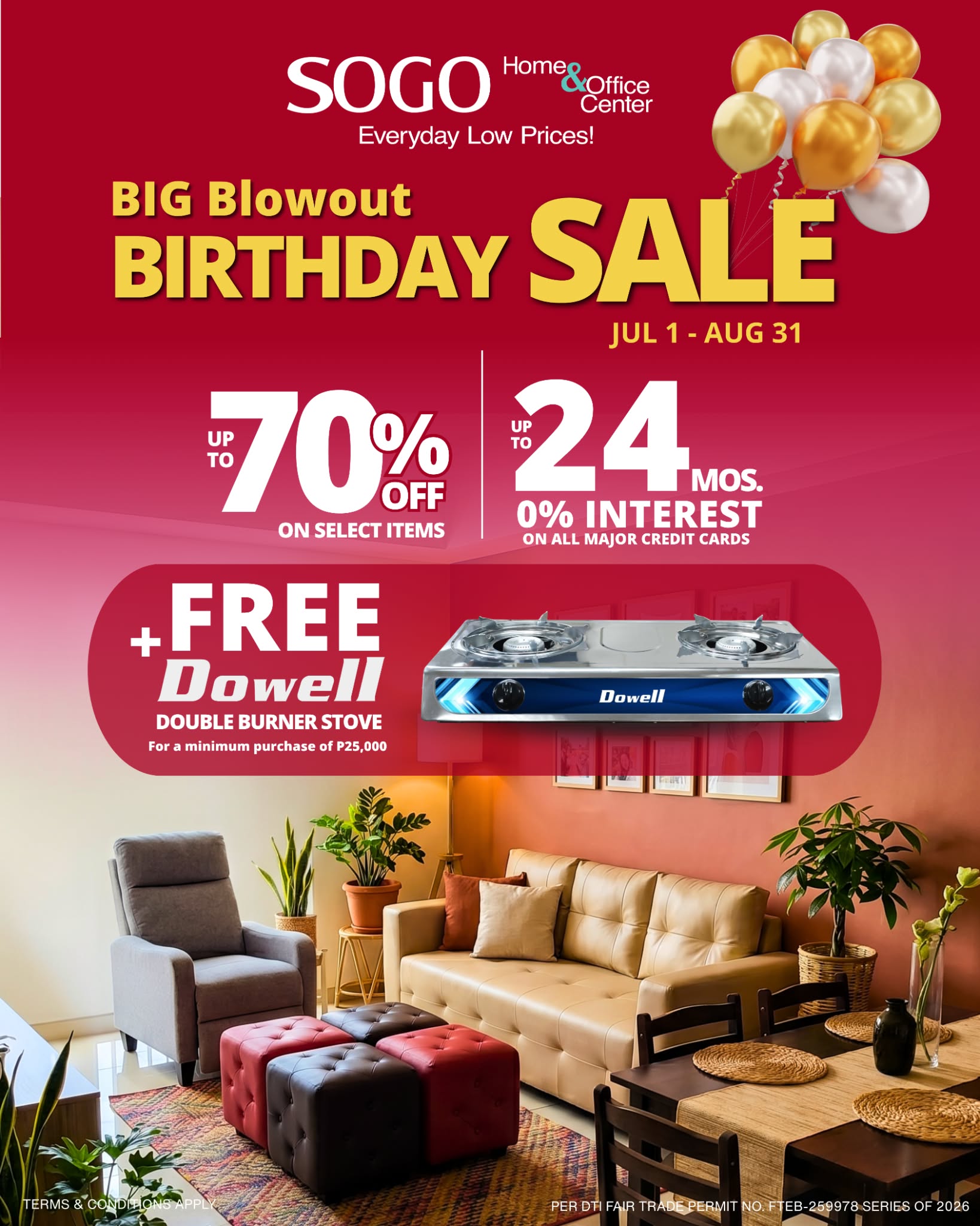 SOGO Home & Office Center Facebook ad