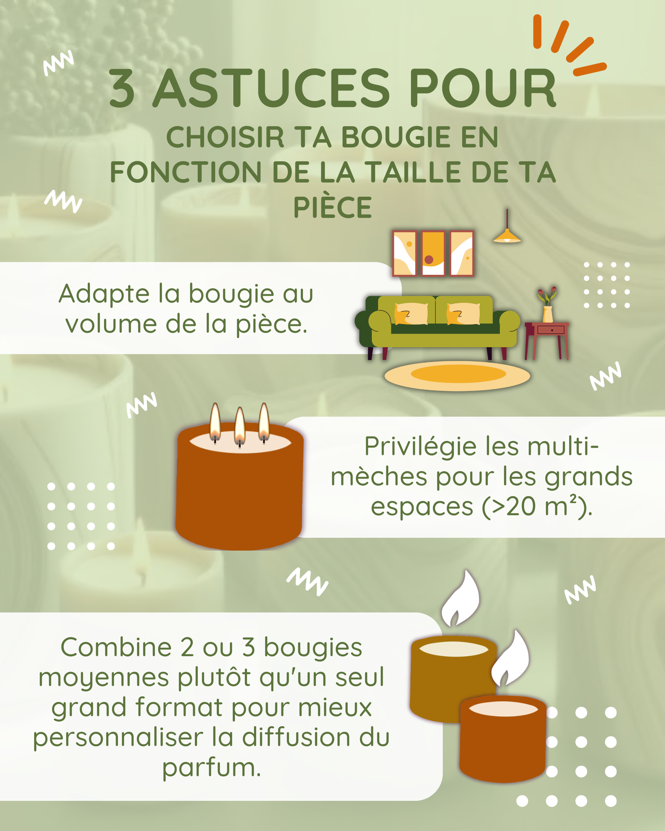 Smellingood Facebook ad: 3 astuces pour choisir ta bougie en fonction de la taille…