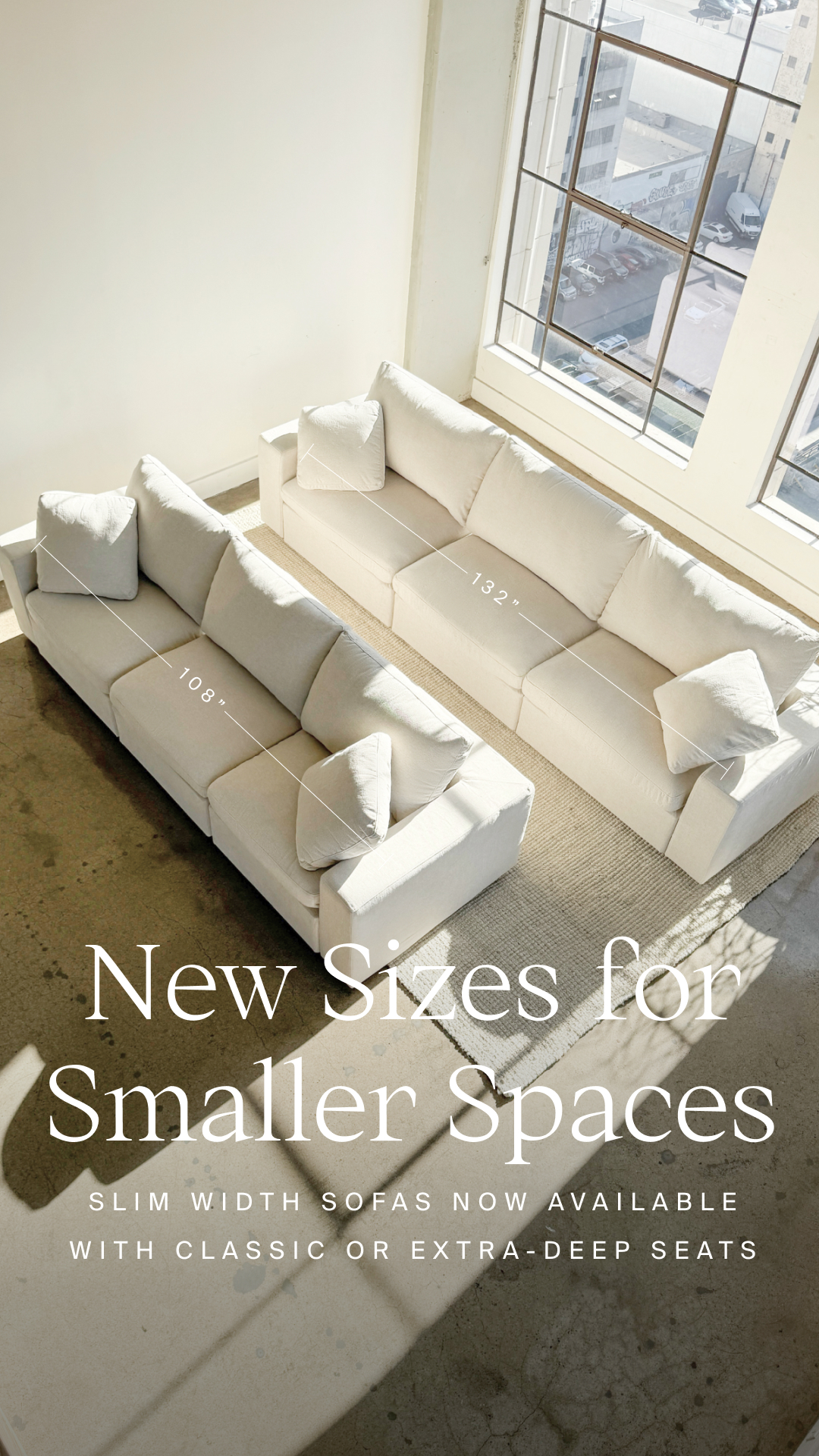 7th Avenue Facebook ad: Big Comfort for Small Spaces