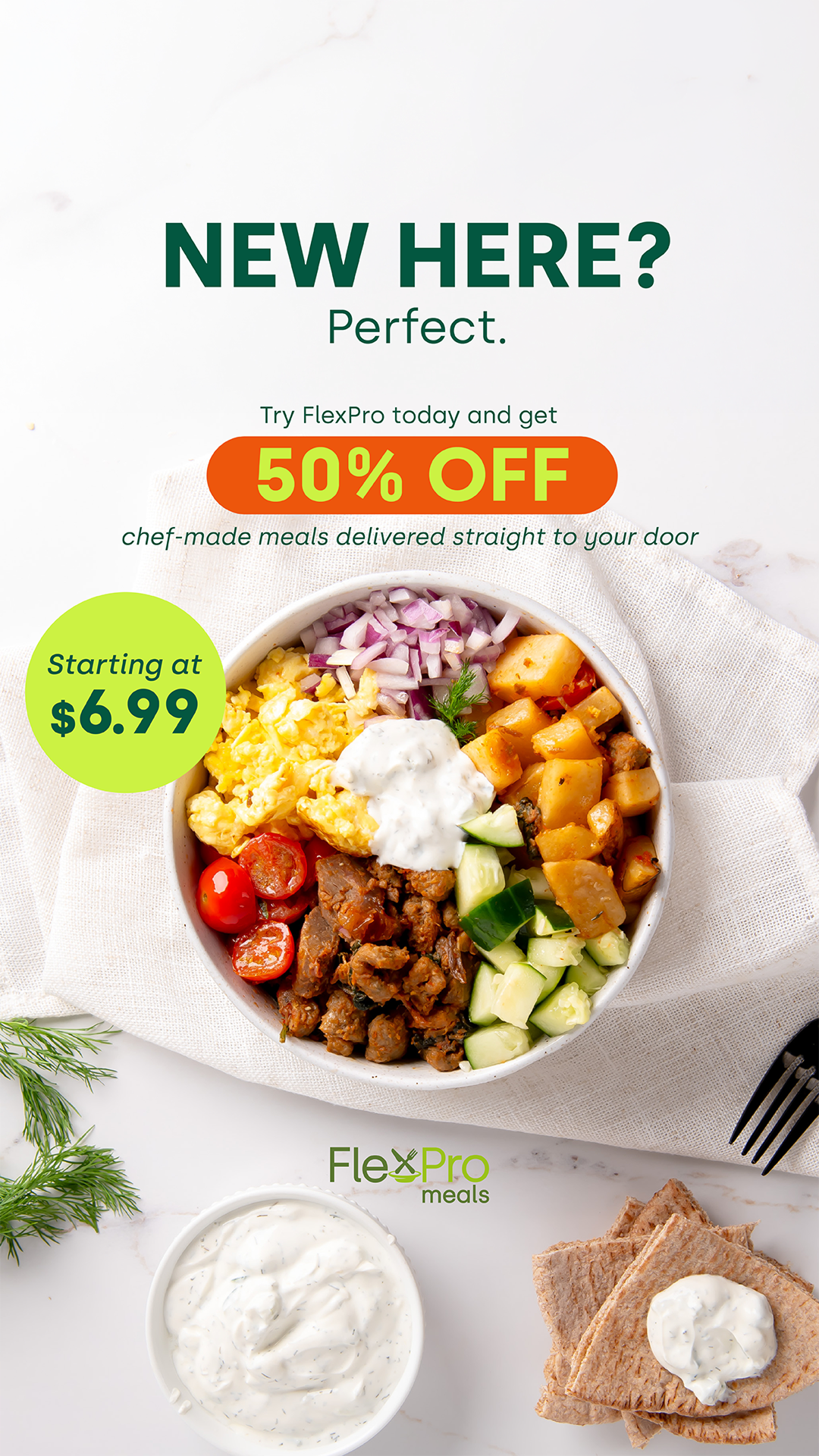 FlexPro Meals Facebook ad