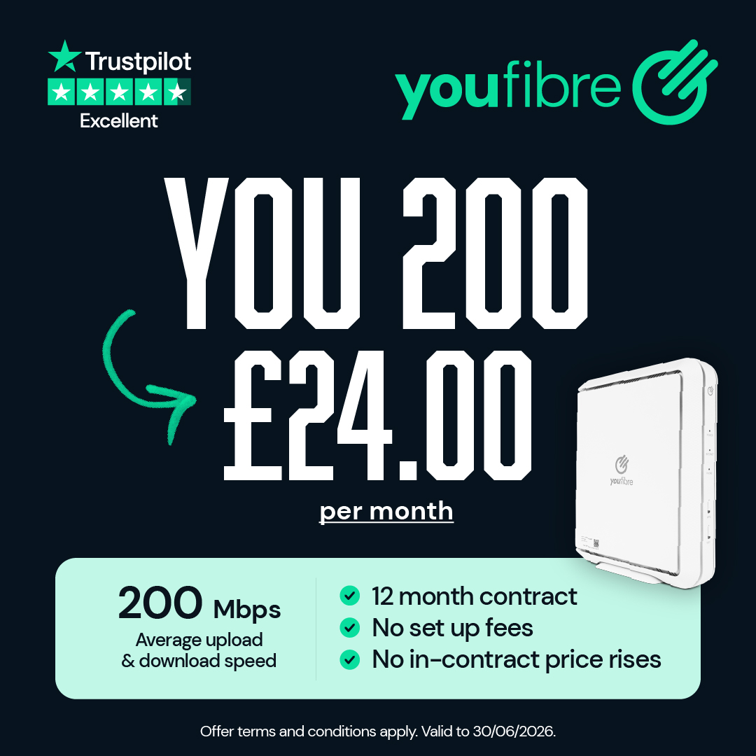 YouFibre Facebook ad