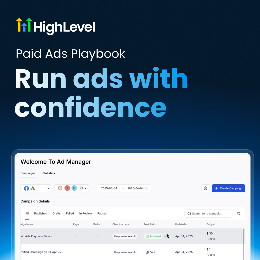 HighLevel Facebook ad