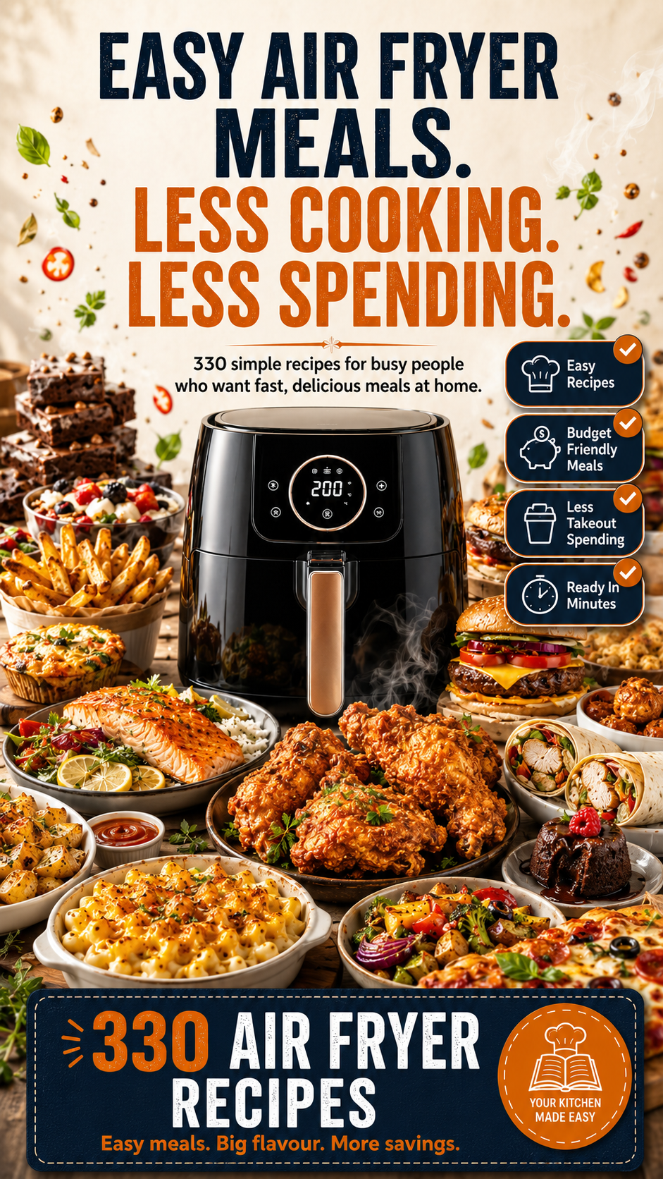 Air Fryer Everyday Facebook ad: Meals in Minutes with the Air Fryer