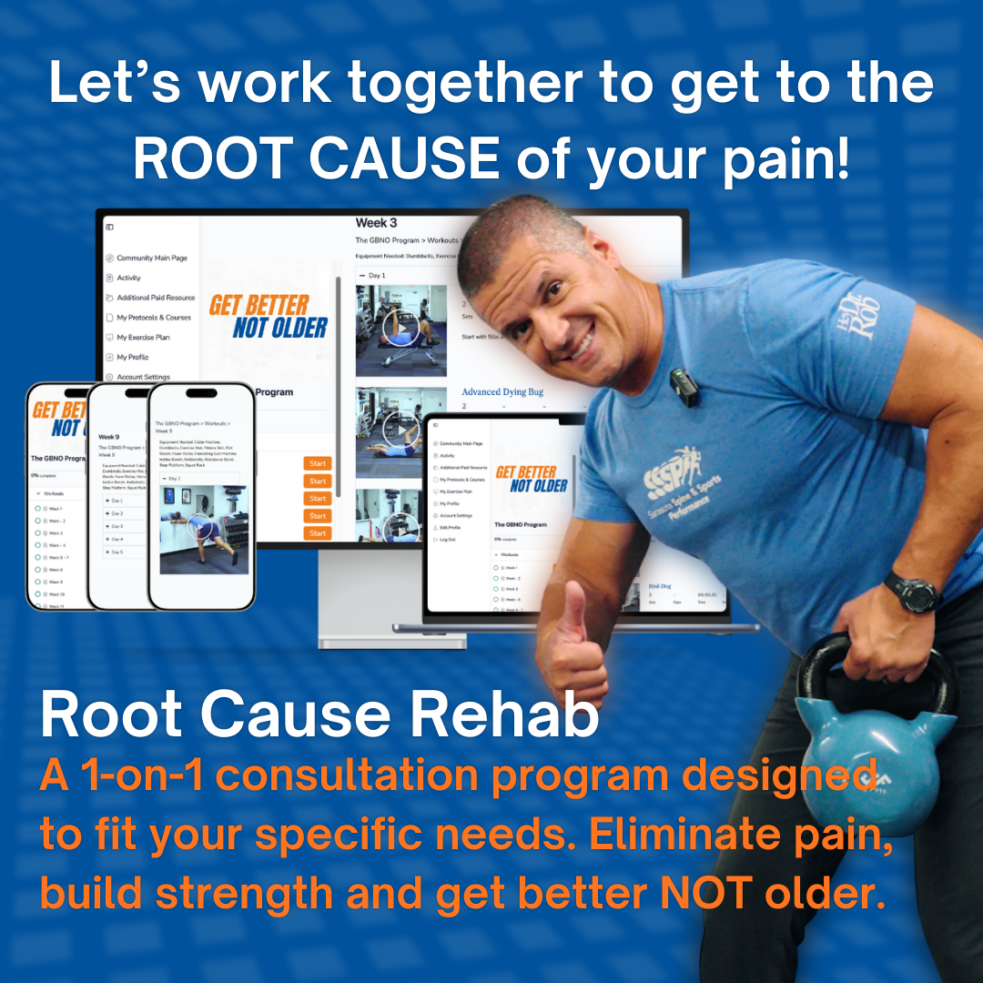 Dr. Rob Jones Facebook ad: Move. Feel. Live Better.