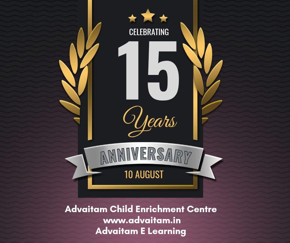 Advaitam Child Enrichment Centre, HSR Layout, Bangalore Facebook ad: Celebrating 15 Years of Advaitam Child Enrichment Centre!