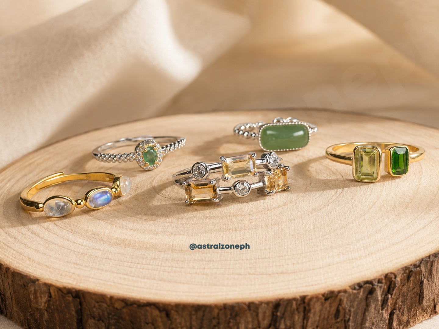 Astralzoneph Healing Crystals & Natural Gemstones Facebook ad: THE VERDANT COLLECTION