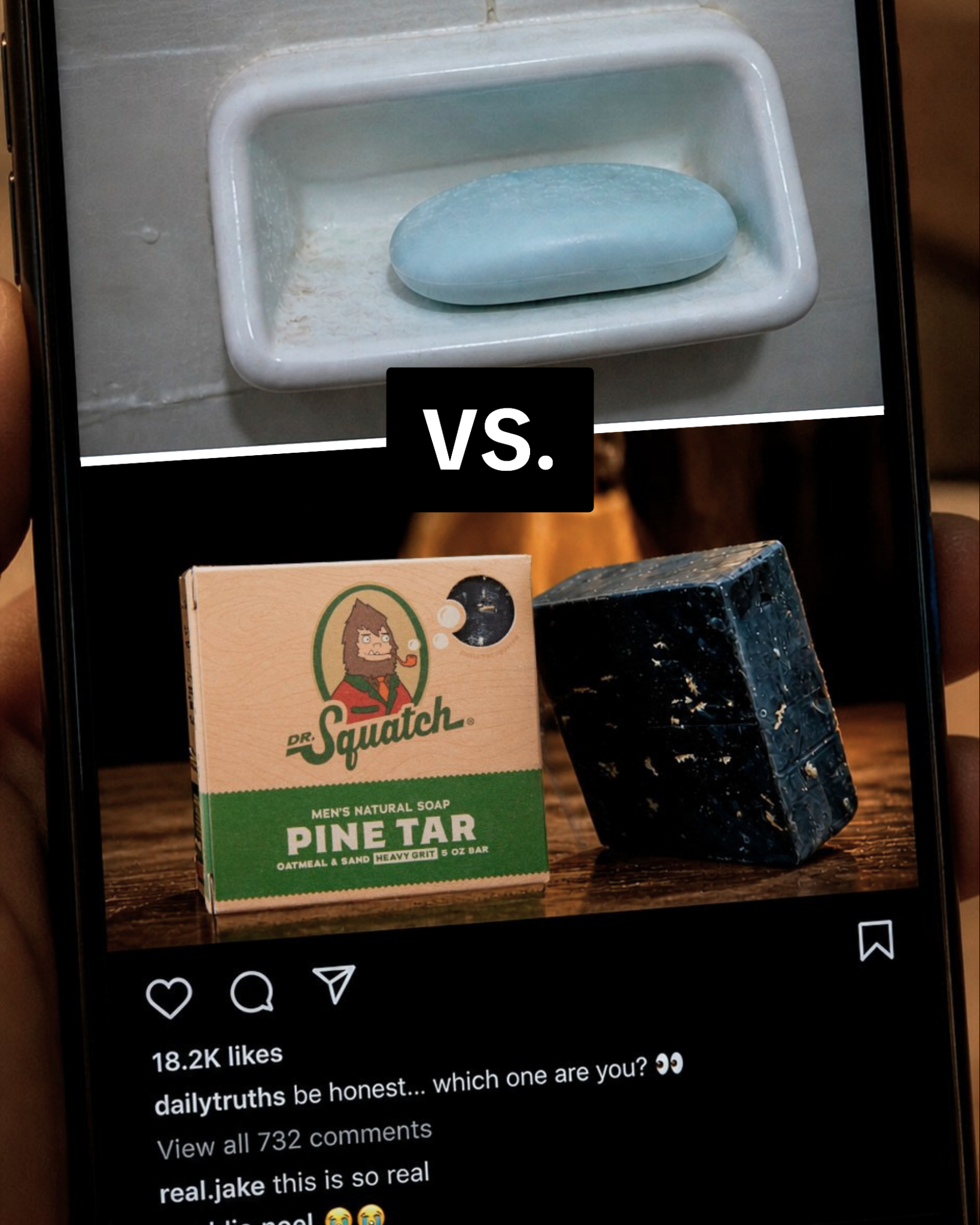 Dr. Squatch Facebook ad