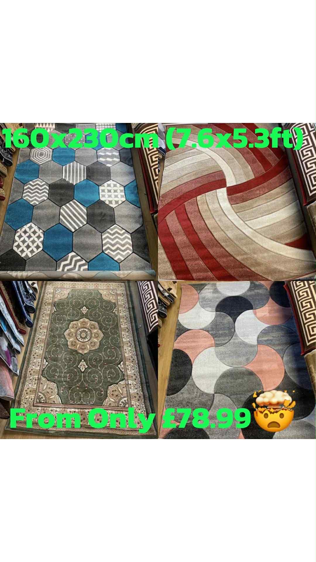 Rugs Central Facebook ad: Upgrade your home with stunning rugs from Rugs…