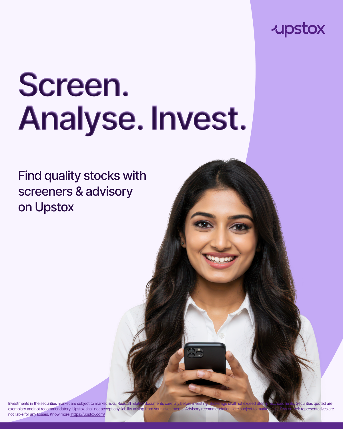 Upstox Facebook ad: Open your FREE Demat now!