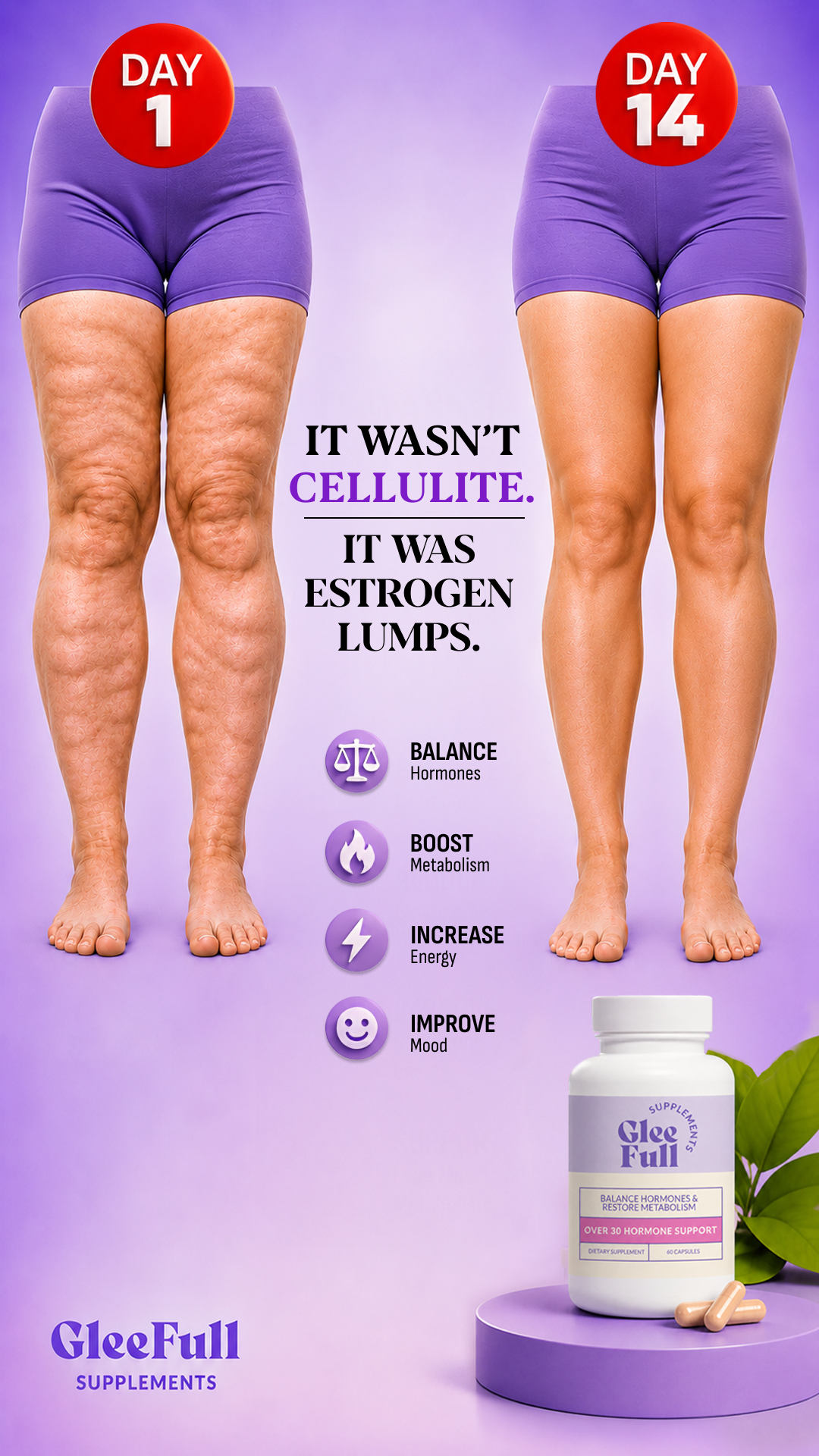GleeFull Facebook ad