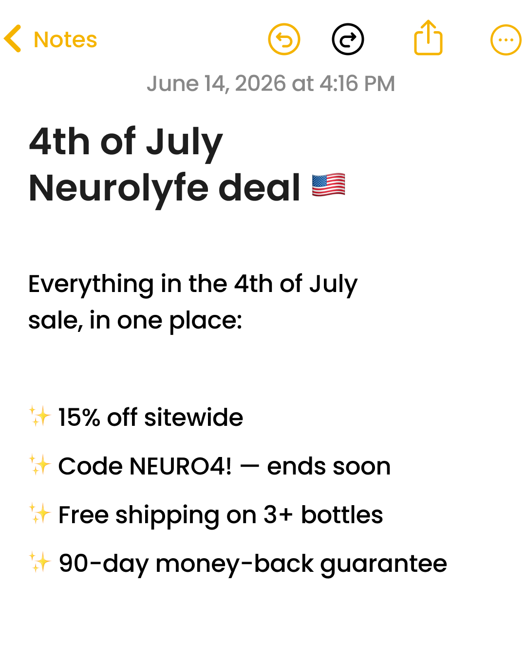 Neurolyfe Facebook ad