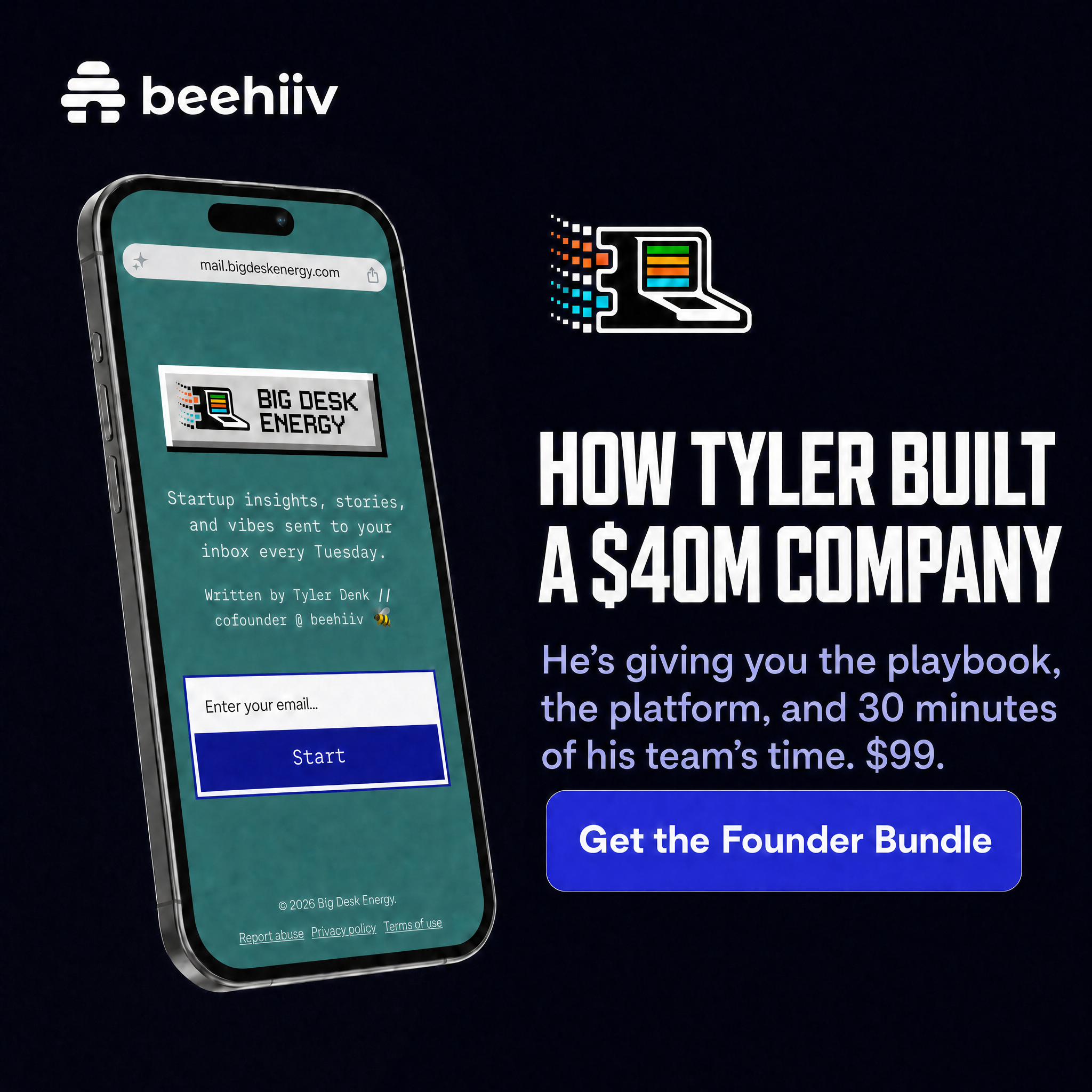 beehiiv Facebook ad