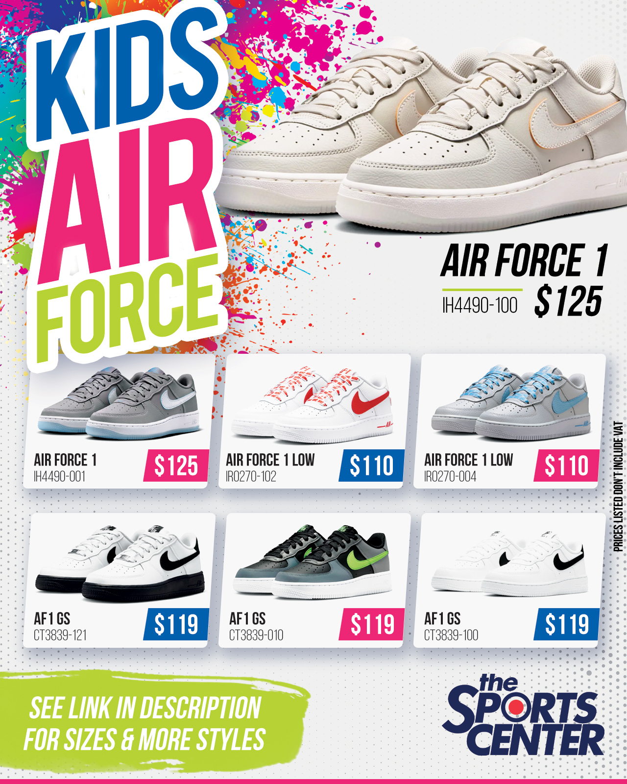 The Sports Center Facebook ad: Fresh Air for Little Feet