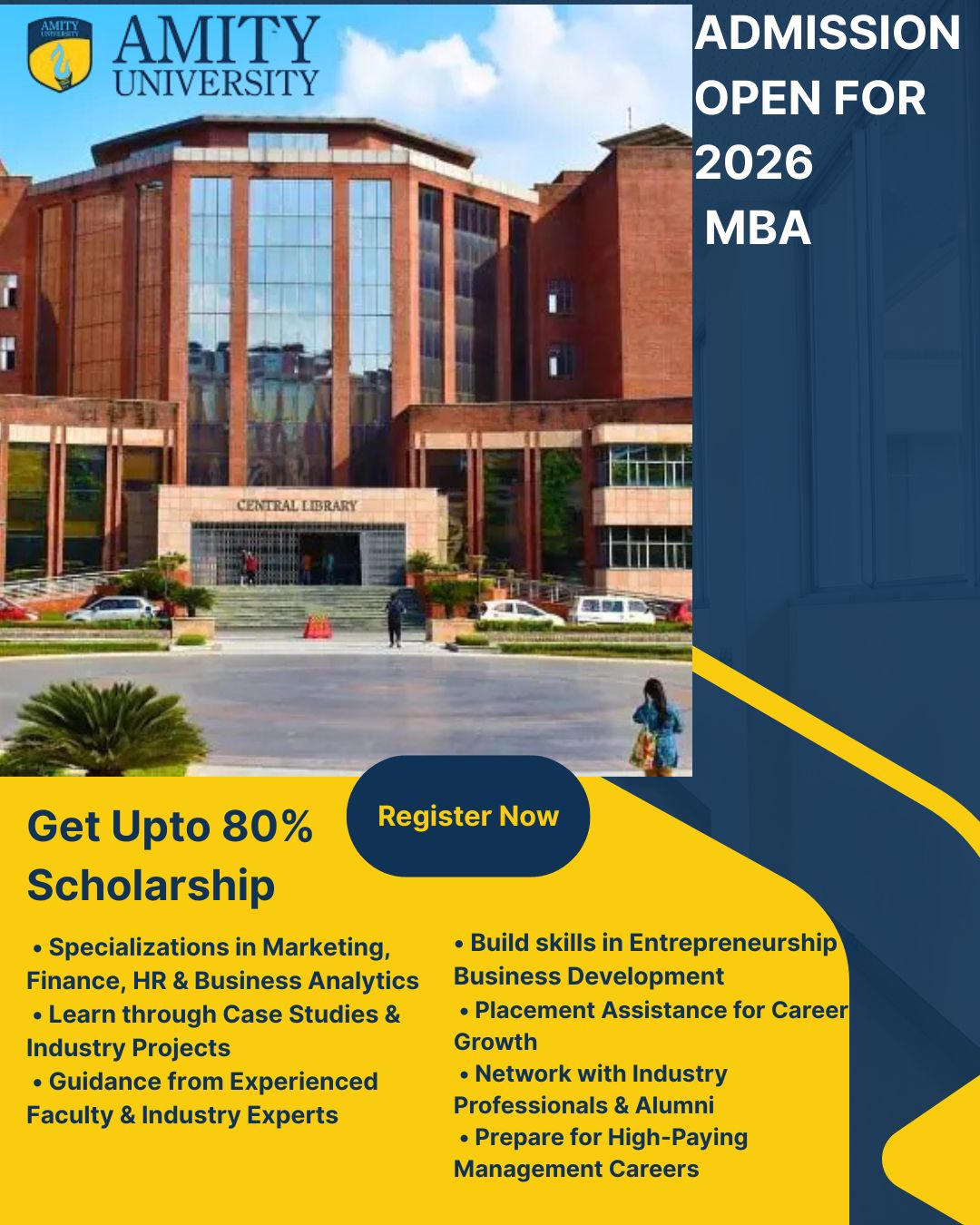 Elite Edunext Facebook ad: MBA Admissions Open, Limited Seats!