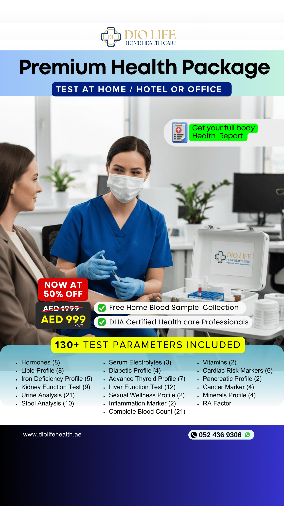 Dio Life Home Health Care Facebook ad from Mar 3, 2026