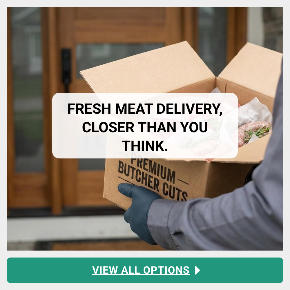 Broad Focus Facebook ad: Butcher Meat Delivery Near Me.