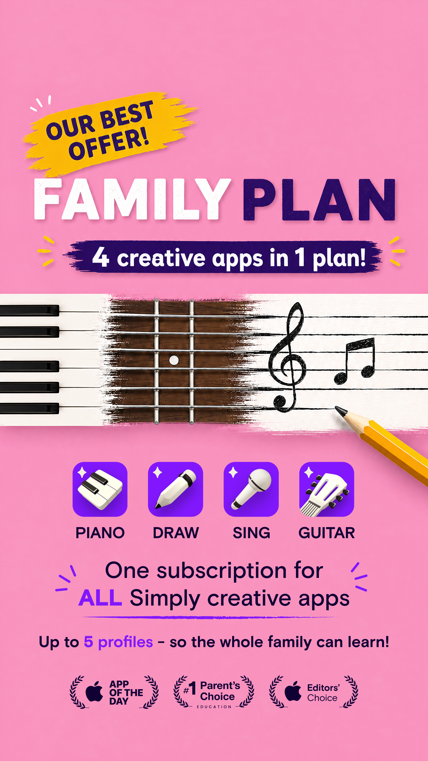 Simply - Kids Creative Hub Facebook ad: Start Learning Today!