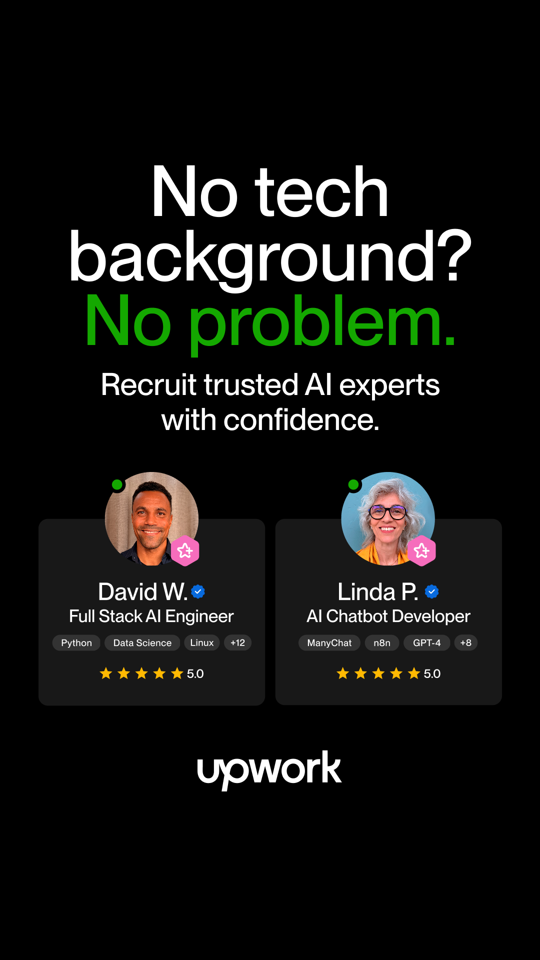 Upwork Facebook ad