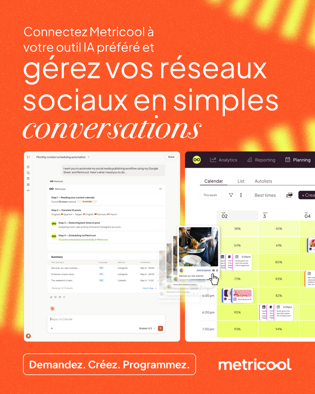 Metricool France Facebook ad