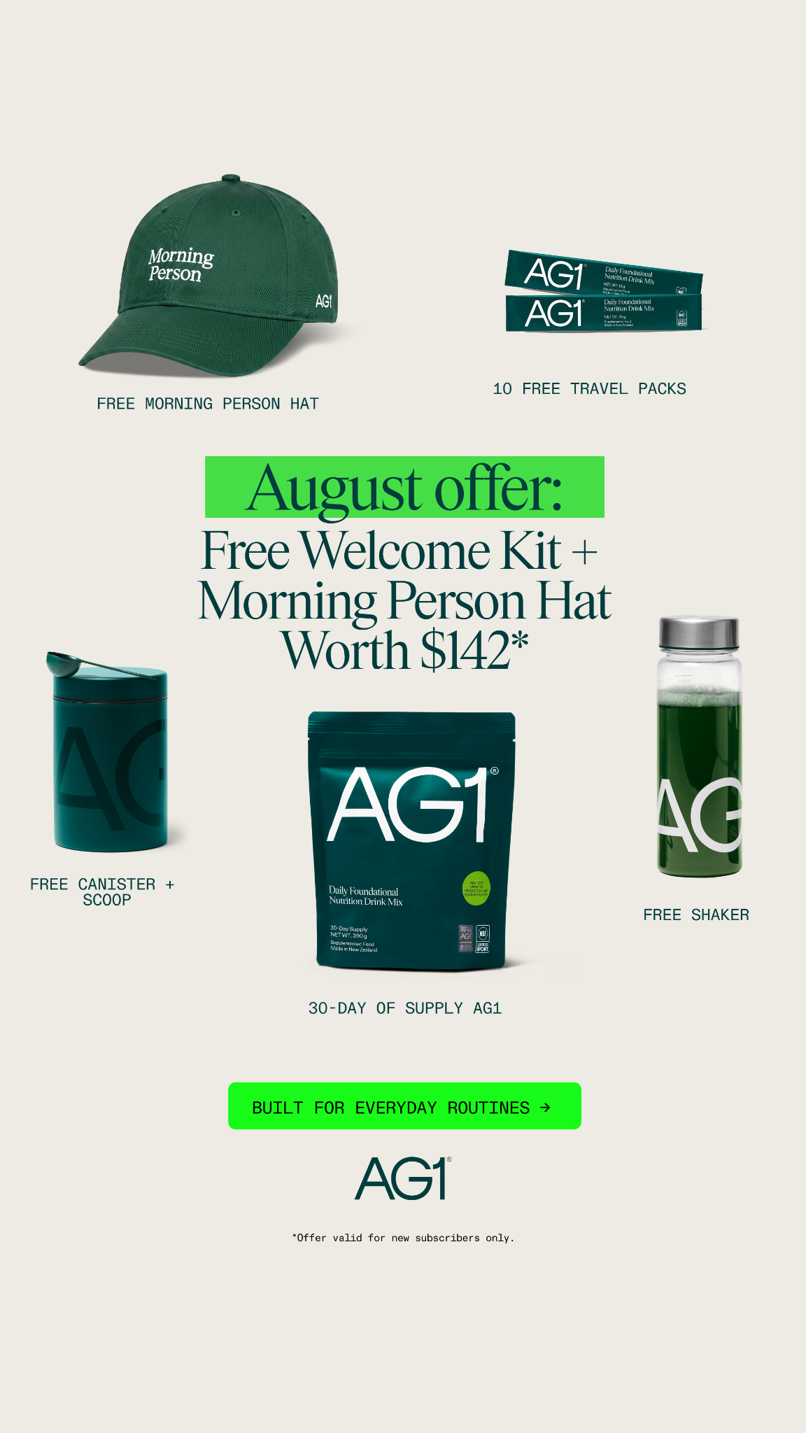 AG1 by Athletic Greens Facebook ad