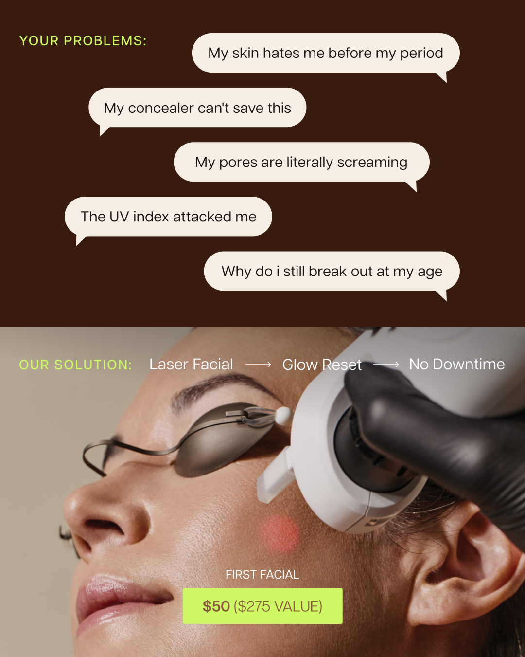 Skin Laundry Facebook ad