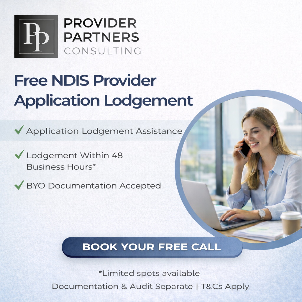 Provider Partners Consulting Facebook ad: Looking to Apply for NDIS Provider Registration?