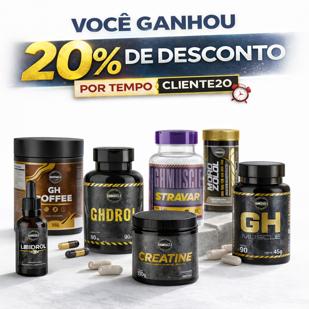 Ghmuscle strong e performance Facebook ad: CONHEÇA TODA A LINHA GHMUSCLE