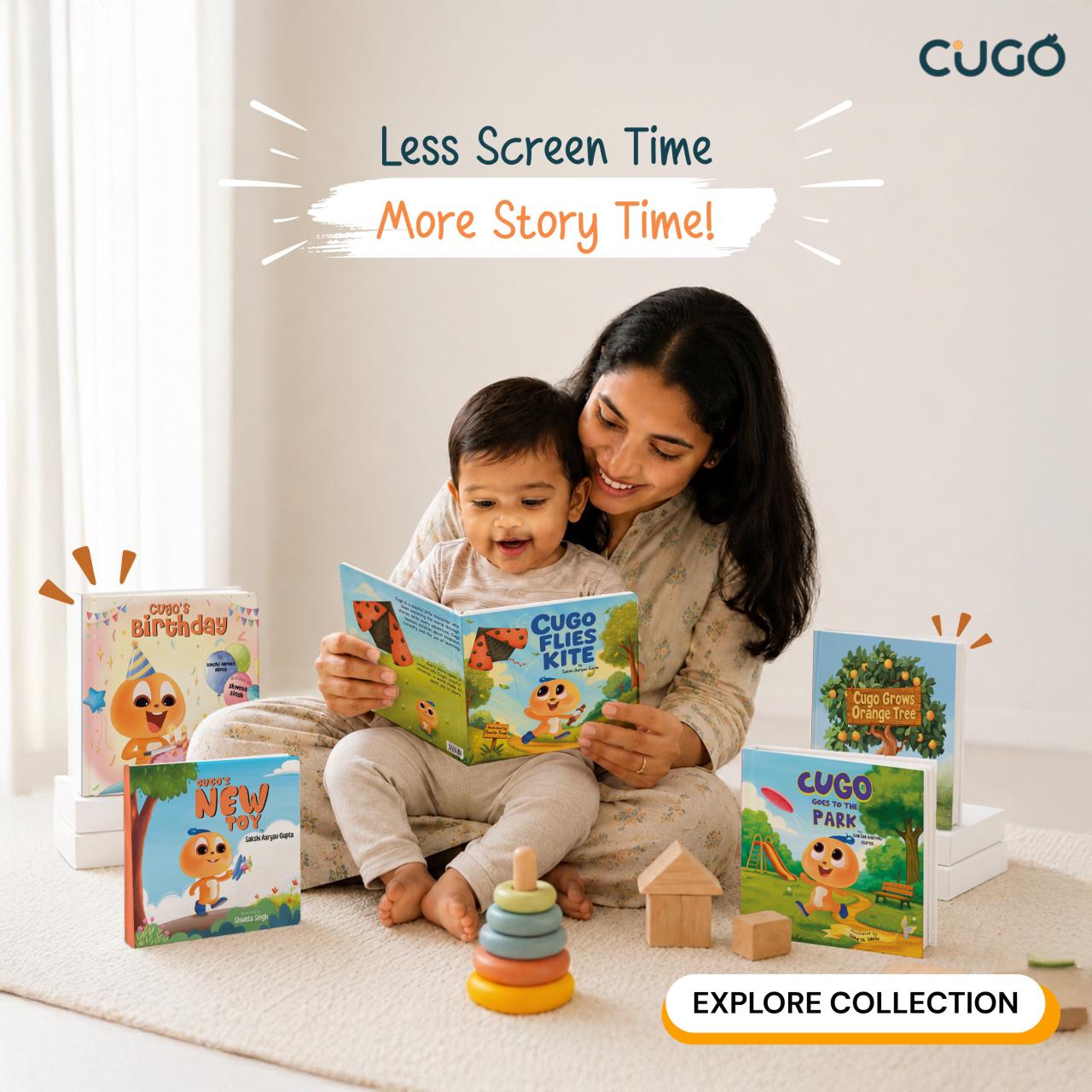Cugo World Facebook ad: Books Kids Stay With