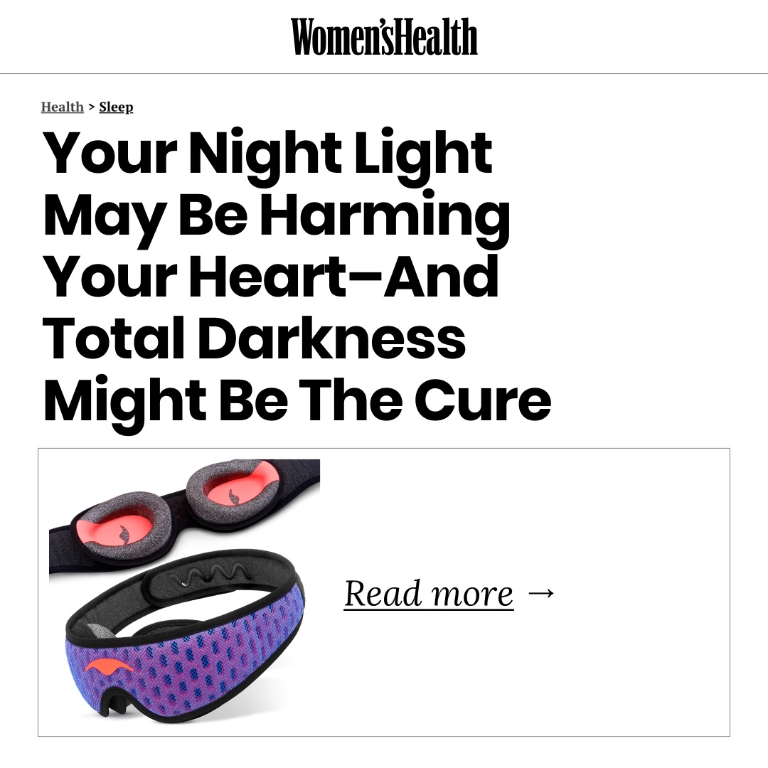 Manta Sleep Facebook ad: Deep sleep starts with total darkness.