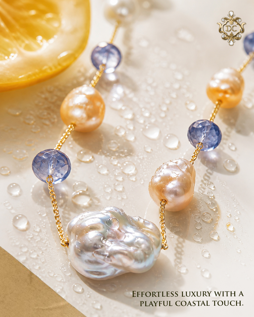 DC by Diamond Constellation Facebook ad: A summer palette captured in pearls and ocean-toned…