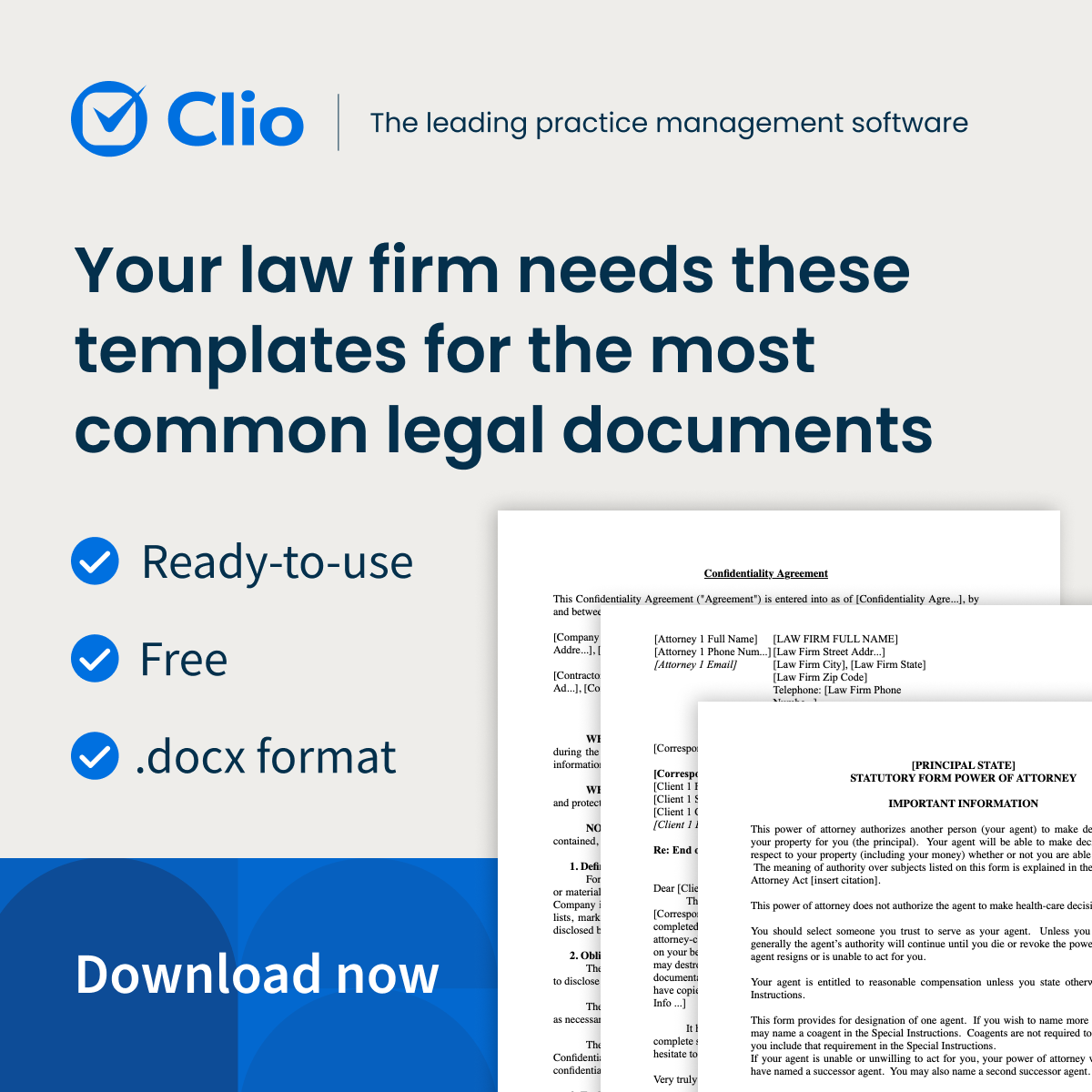 Clio - Cloud-Based Legal Technology Facebook ad