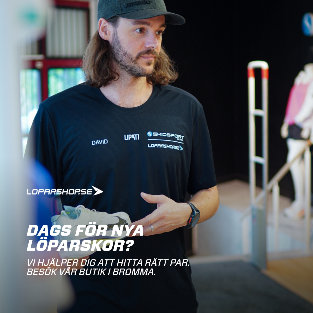 Löparshop Facebook ad from May 22, 2026
