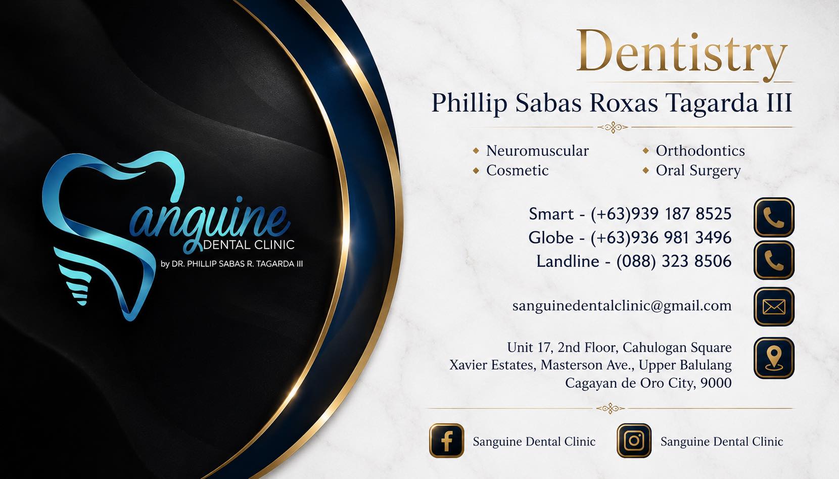 Sanguine Dental Clinic Facebook ad