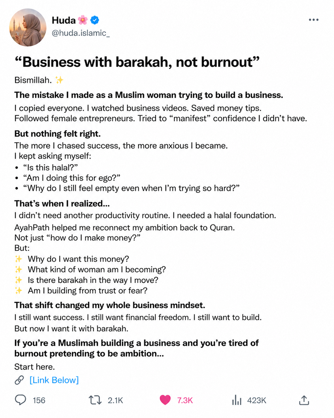 Imam Advice Daily Facebook ad
