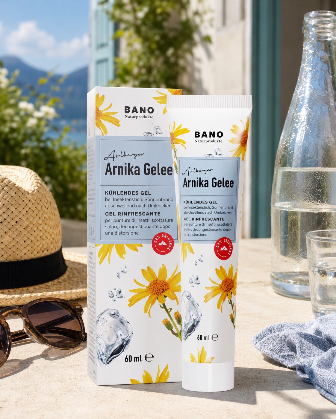 BANO Healthcare GmbH Facebook ad: Jetzt das Arnika Gelee bequem online bestellen: