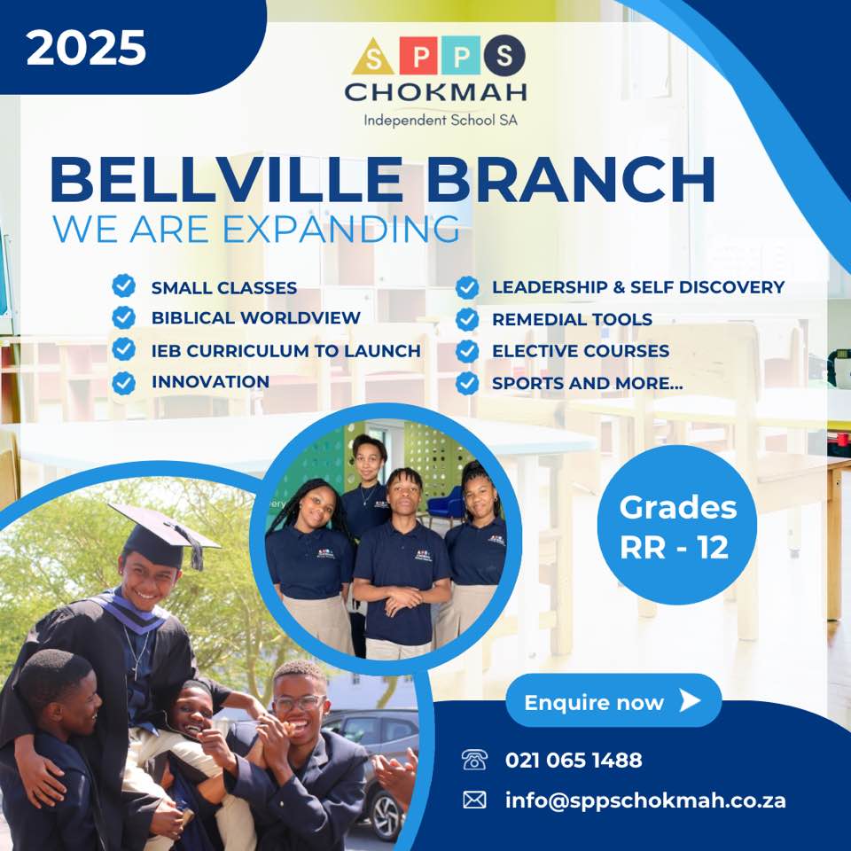 SPPS Chokmah Private School SA Facebook ad: We are not raising job seekers, but job…