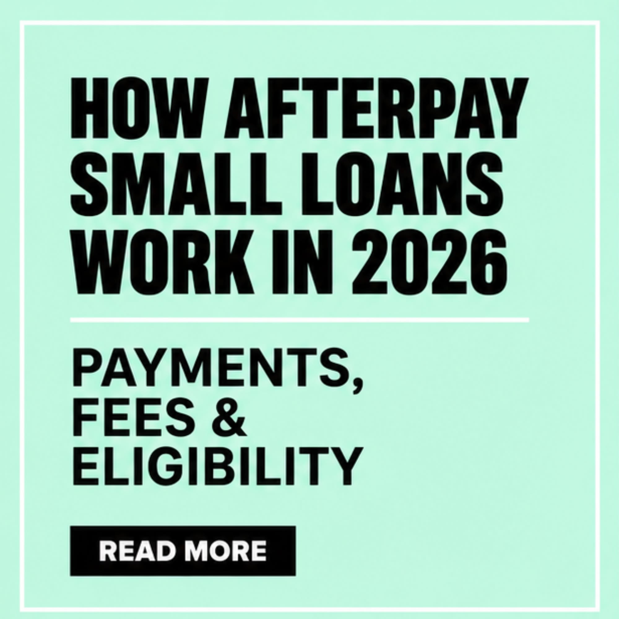 Learning Lane Facebook ad: Afterpay Small Loans 2026: Options, Eligibility & Guide