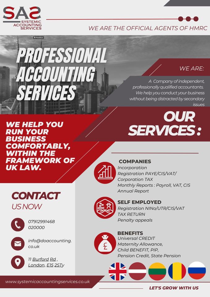Systemic Accounting Services LTD Facebook ad: Our services will help you to save your…