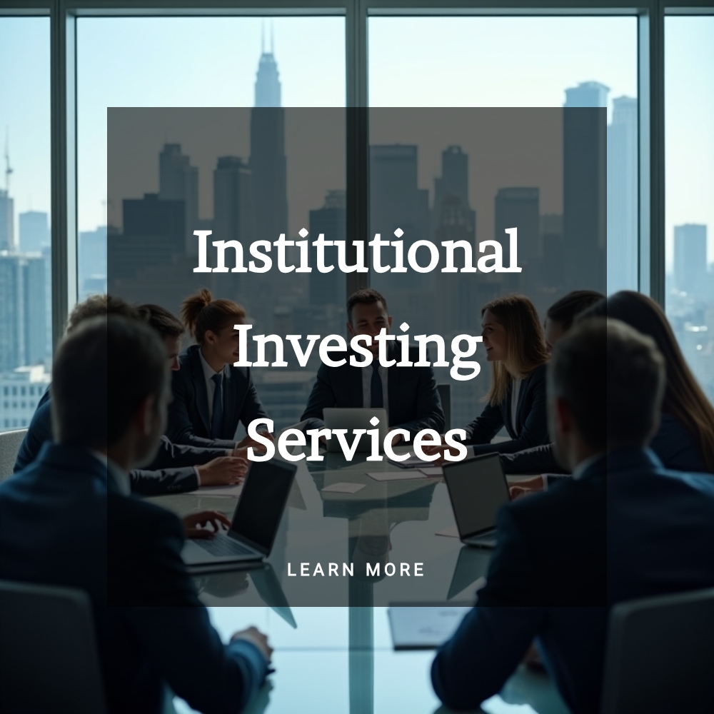 SearchLogik Elevation Facebook ad: Institutional Investing Services.