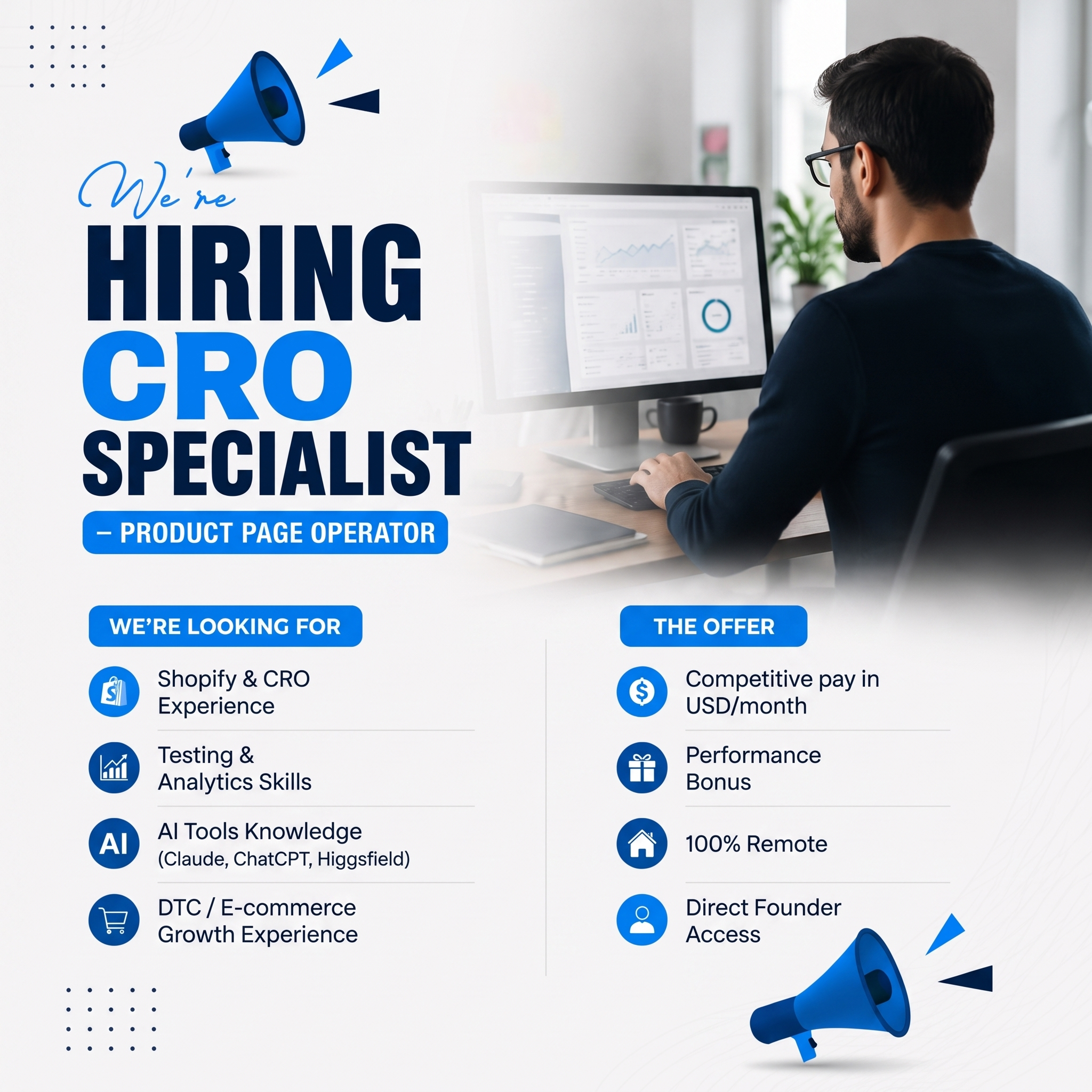 UltraScale Careers Facebook ad: We're looking for CRO Specialist!